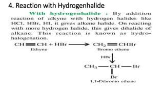 4. Reaction with Hydrogenhalide
 