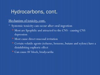 Hydrocarbons and Solvents.pptx Occupational health hazards that may ...