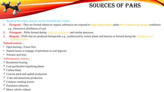 Pahs Source Hydrocarbons Pollution. OIL pollutionpptx | PPTX