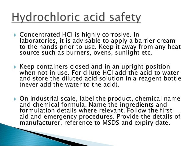 Hydrochloric acid uses, hazards and industrial applications
