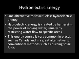 Hydroelectric energy | PPTX