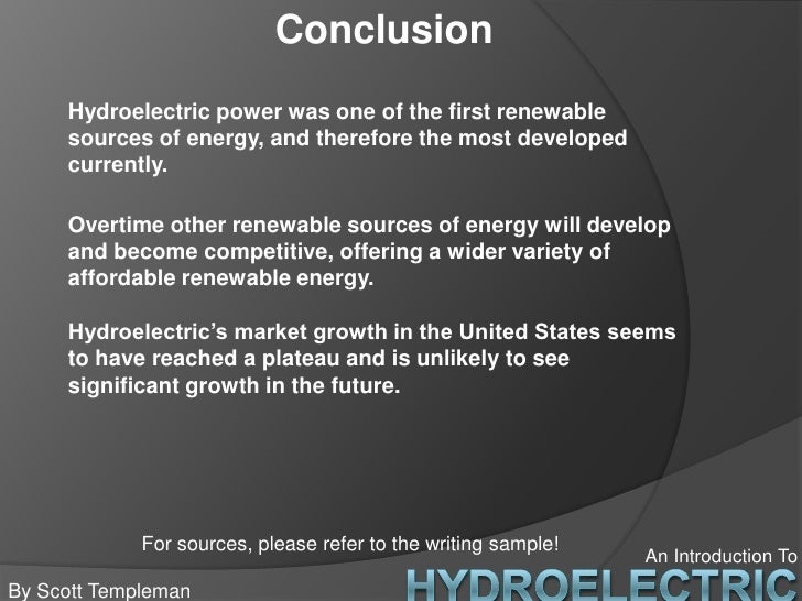 Hydroelectric power