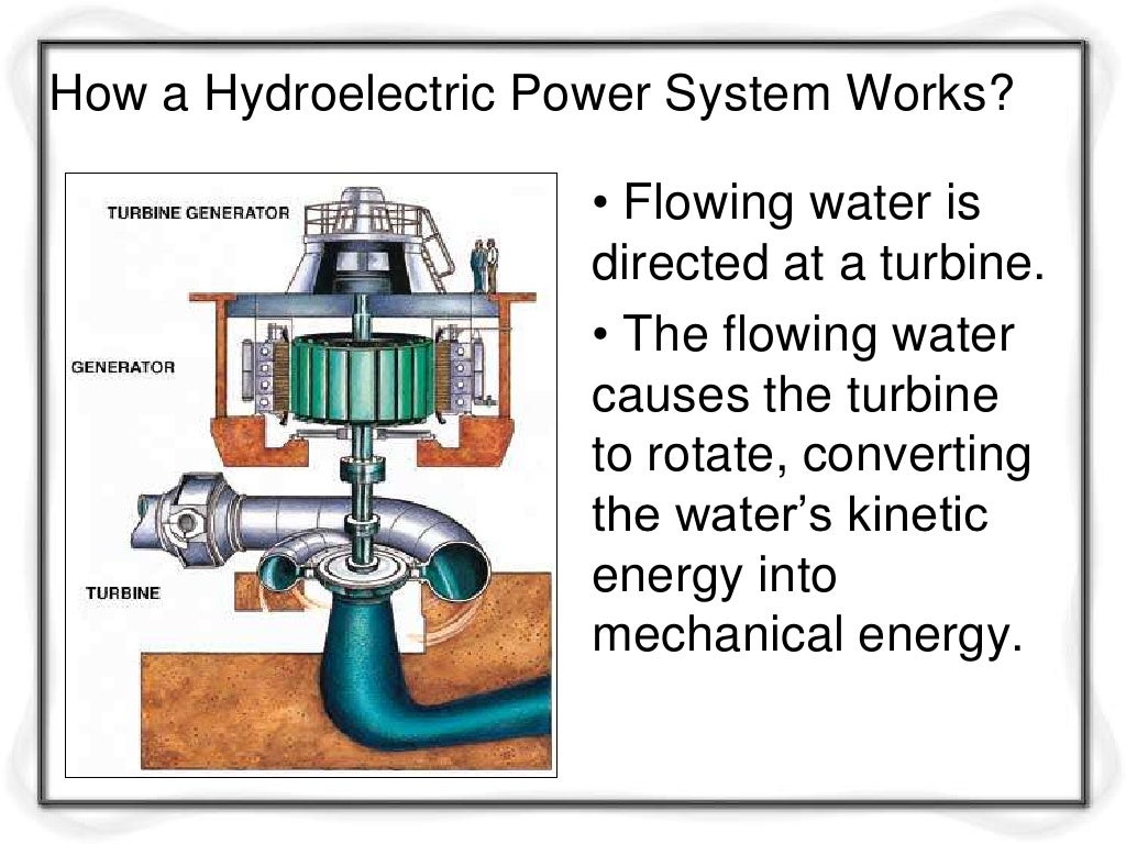 Hydroelectric power