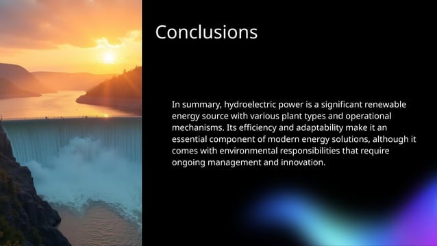 Hydroelectric Power Plant Pptx Ofirjrnrndnd Pptx