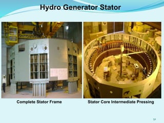 Complete Stator Frame Stator Core Intermediate Pressing
Hydro Generator Stator
52
 