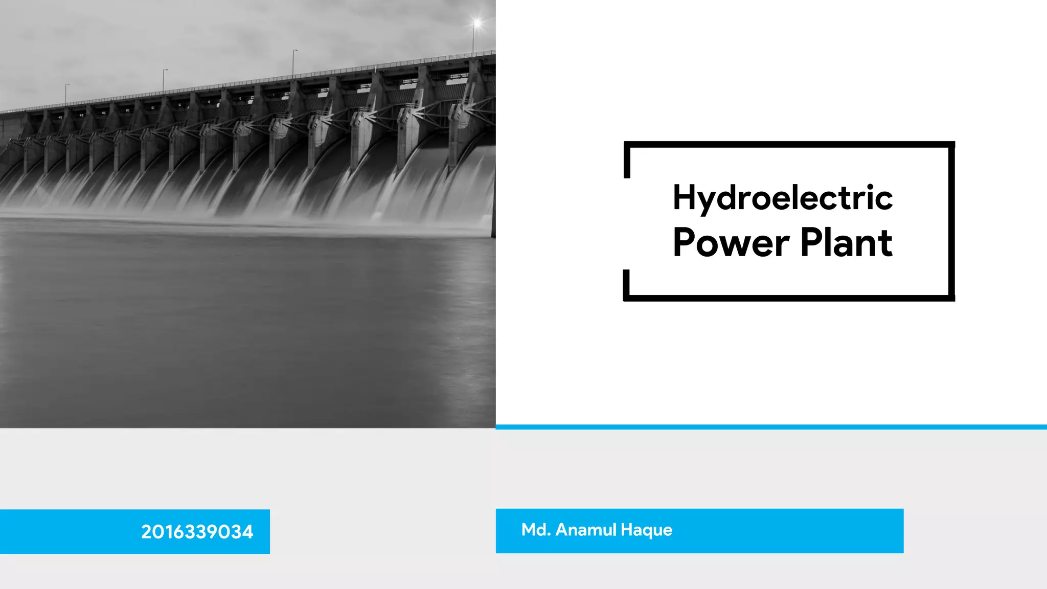 Overview on Hydroelectric Power Plants PPT