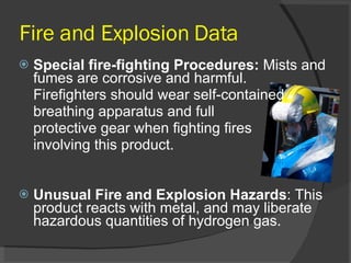 Hcl Fire Data Hydrofluoric Acid #2 | PPT