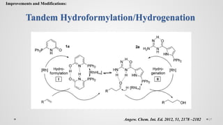 Hydroformylation Example Advanced Hydroformylation Catalysis: Mechanisms, Ligands, and ...