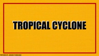 TROPICAL CYCLONETROPICAL CYCLONE
16
PREPARED BY: JOHANES PANGILINAN
 