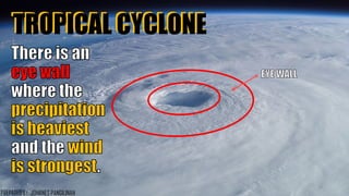 TROPICAL CYCLONETROPICAL CYCLONE
22
PREPARED BY: JOHANES PANGILINAN
 