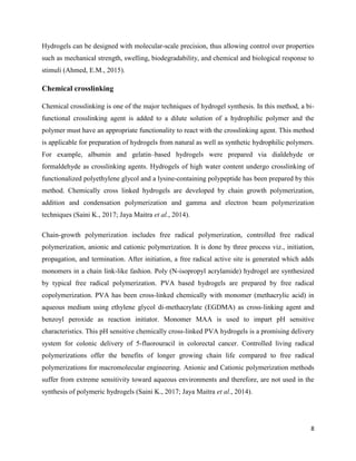Hydrogels for wound dressings final | PDF