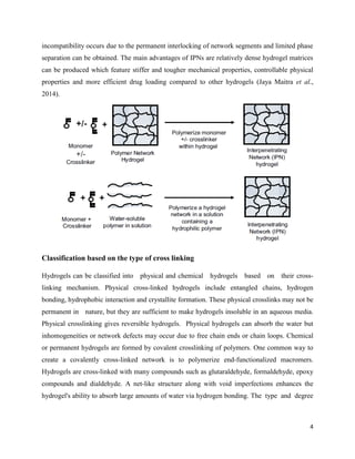 Hydrogels for wound dressings final | PDF