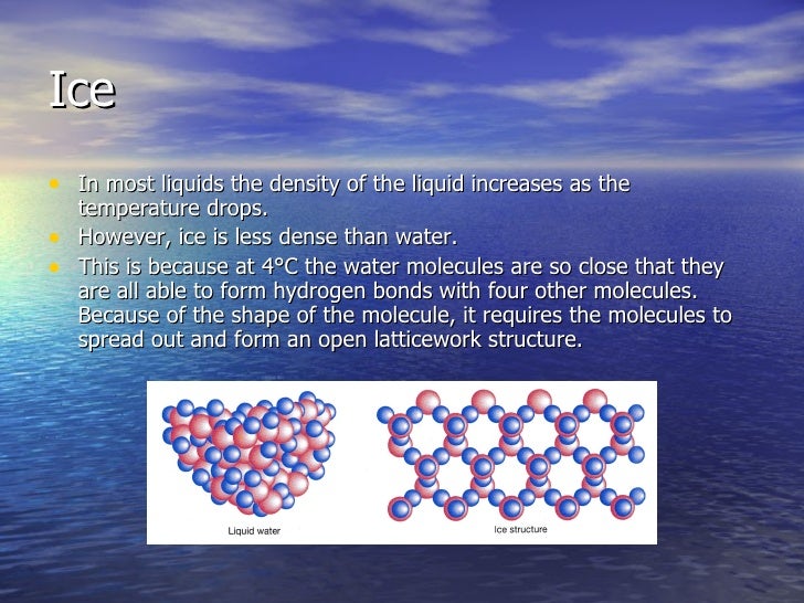 water hydrogen bonds and the hydrologic cycle water molecules are able to form hydrogen bonds with