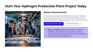 Hydrogen Production Plant Project Report and Cost Analysis | PPTX