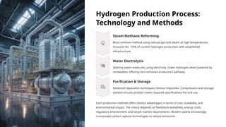 Hydrogen Production Plant Project Report and Cost Analysis | PPTX