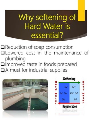 Why softening of
Hard Water is
essential?
Reduction of soap consumption
Lowered cost in the maintenance of
plumbing
Improved taste in foods prepared
A must for industrial supplies
4
RGU IIITNUZVID
Courtesy: lenntech.com
Courtesy: ndsu.edu
basin
 