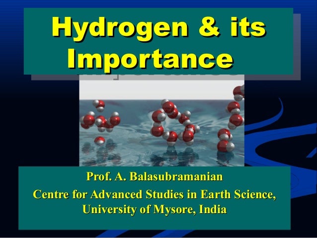 Hydrogen And Its Importance