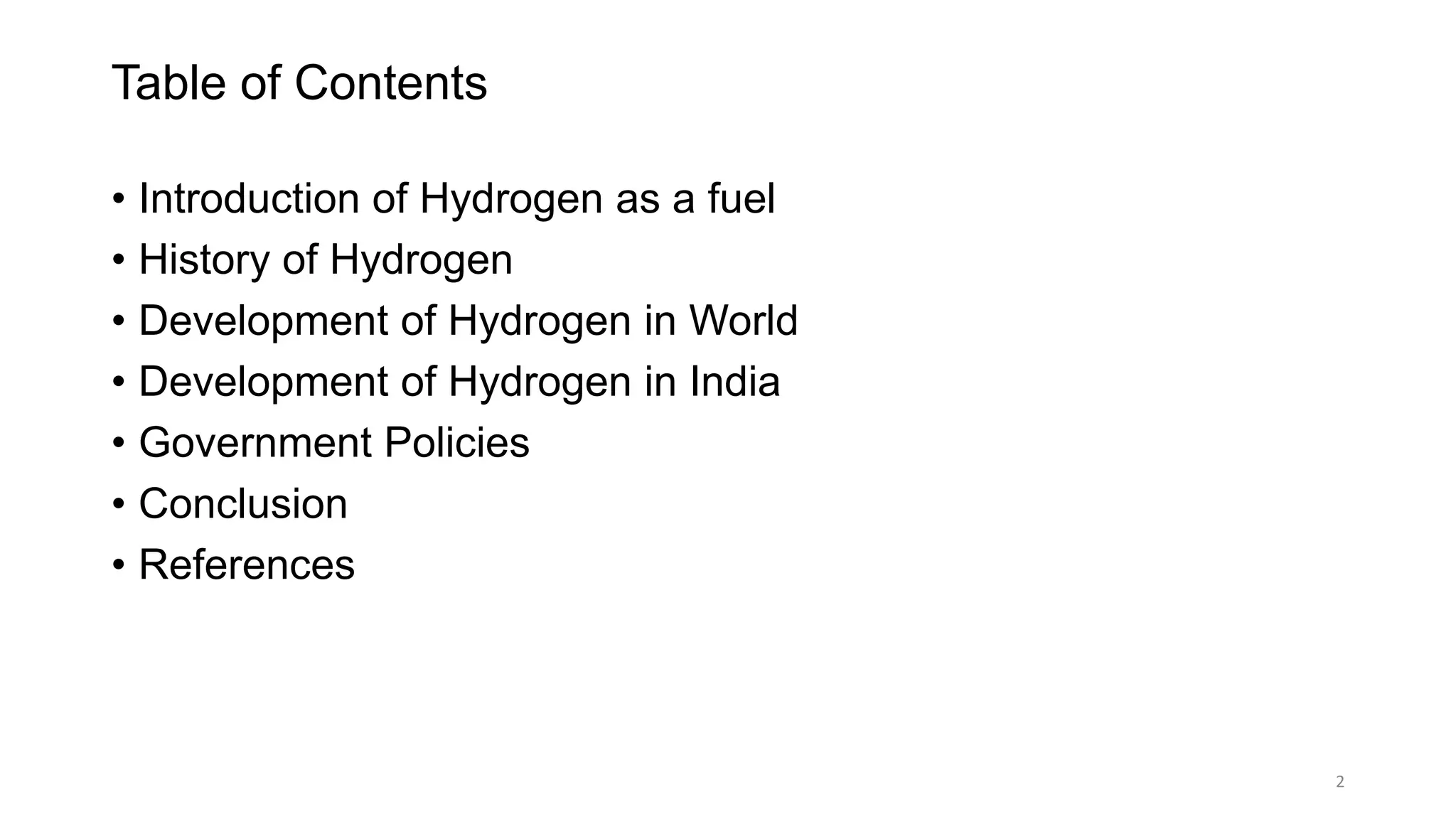 Hydrogen as a fuel in future | PPTX