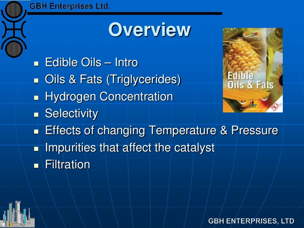 Hydrogenation of Edible Oils