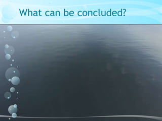 What can be concluded?