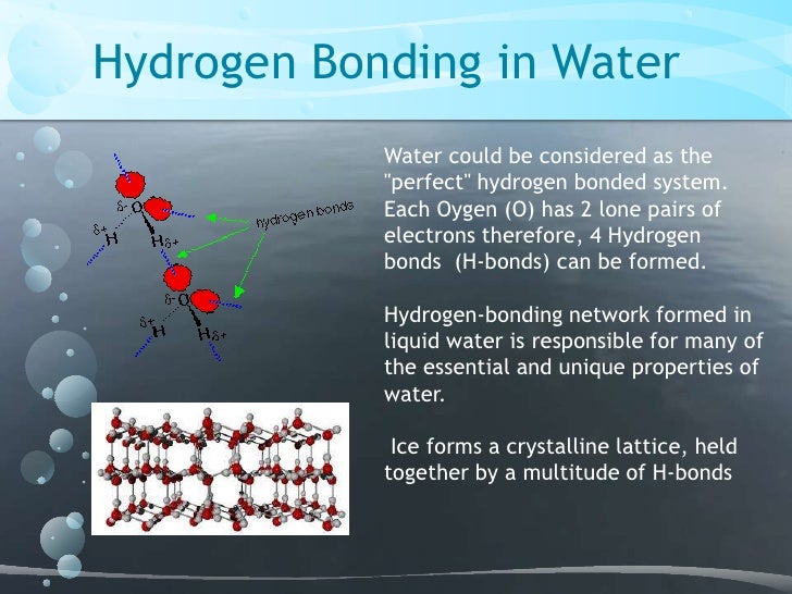 Hydrogen bonding