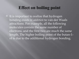 HYDROGEN BONDING in organic chemistry.pptx