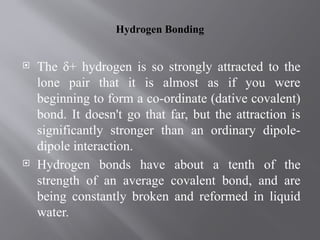 HYDROGEN BONDING in organic chemistry.pptx