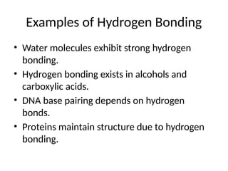 Comprehensive Exploration of Hydrogen Bonding: Chemistry and Biological ...