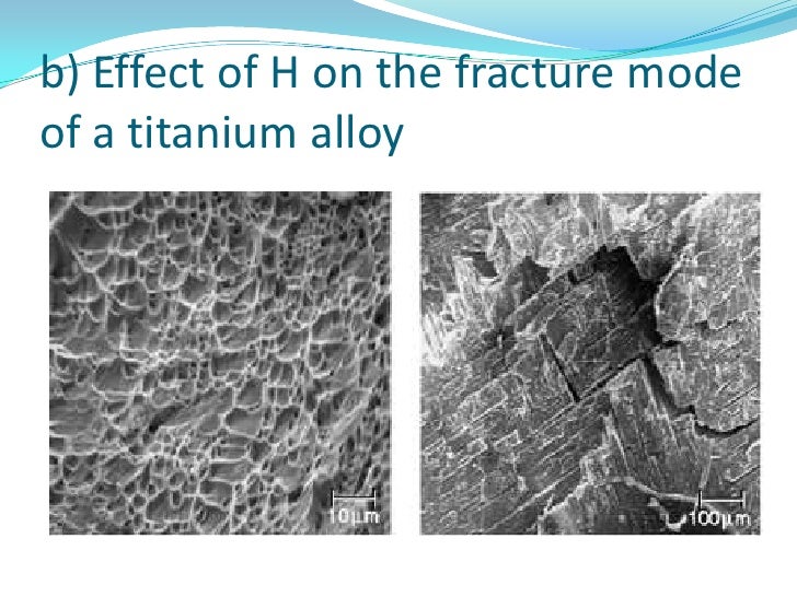 Hydrogen embrittlement of steels