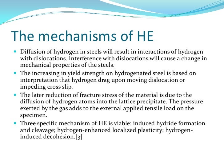 Hydrogen embrittlement of steels
