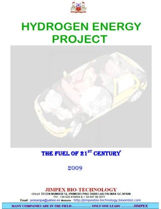 SOLVING GLOBAL WARMING BY HYDROGEN ENERGY
 