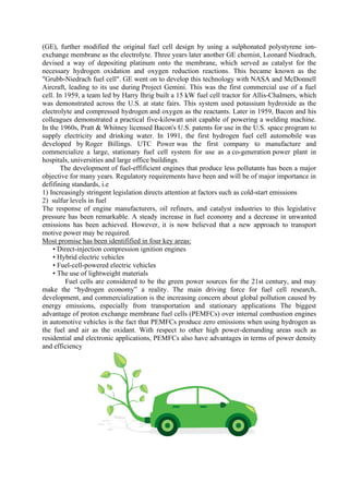 Hydrogen Fuel Cell (Case Study) | PDF