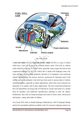 Hydrogen Fuel Cell Car Diagram