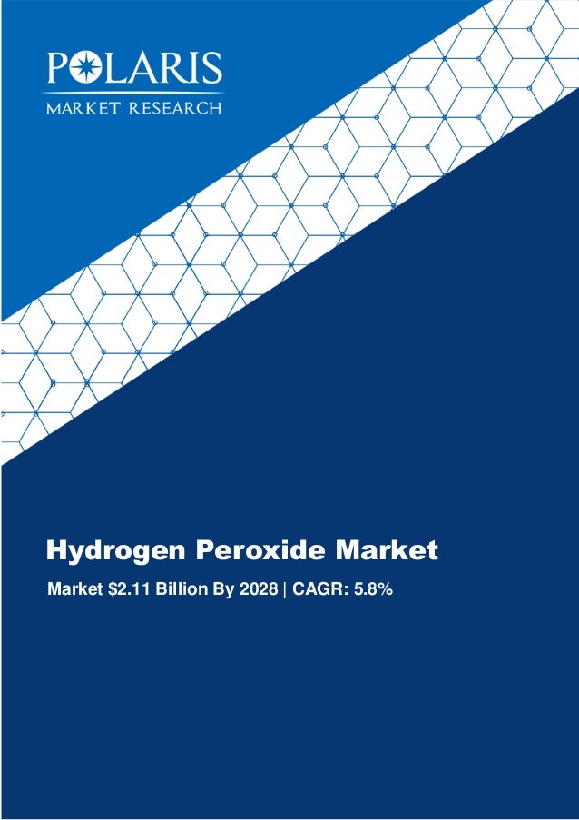 Hydrogen Peroxide Market
Market $2.11 Billion By 2028 | CAGR: 5.8%
 