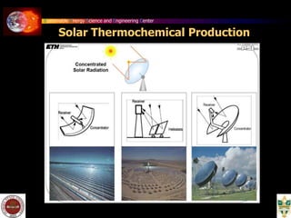 Sustainable Energy Science and Engineering Center
Solar Thermochemical Production
 