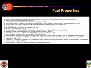 Sustainable Energy Science and Engineering Center
Fuel Properties
 