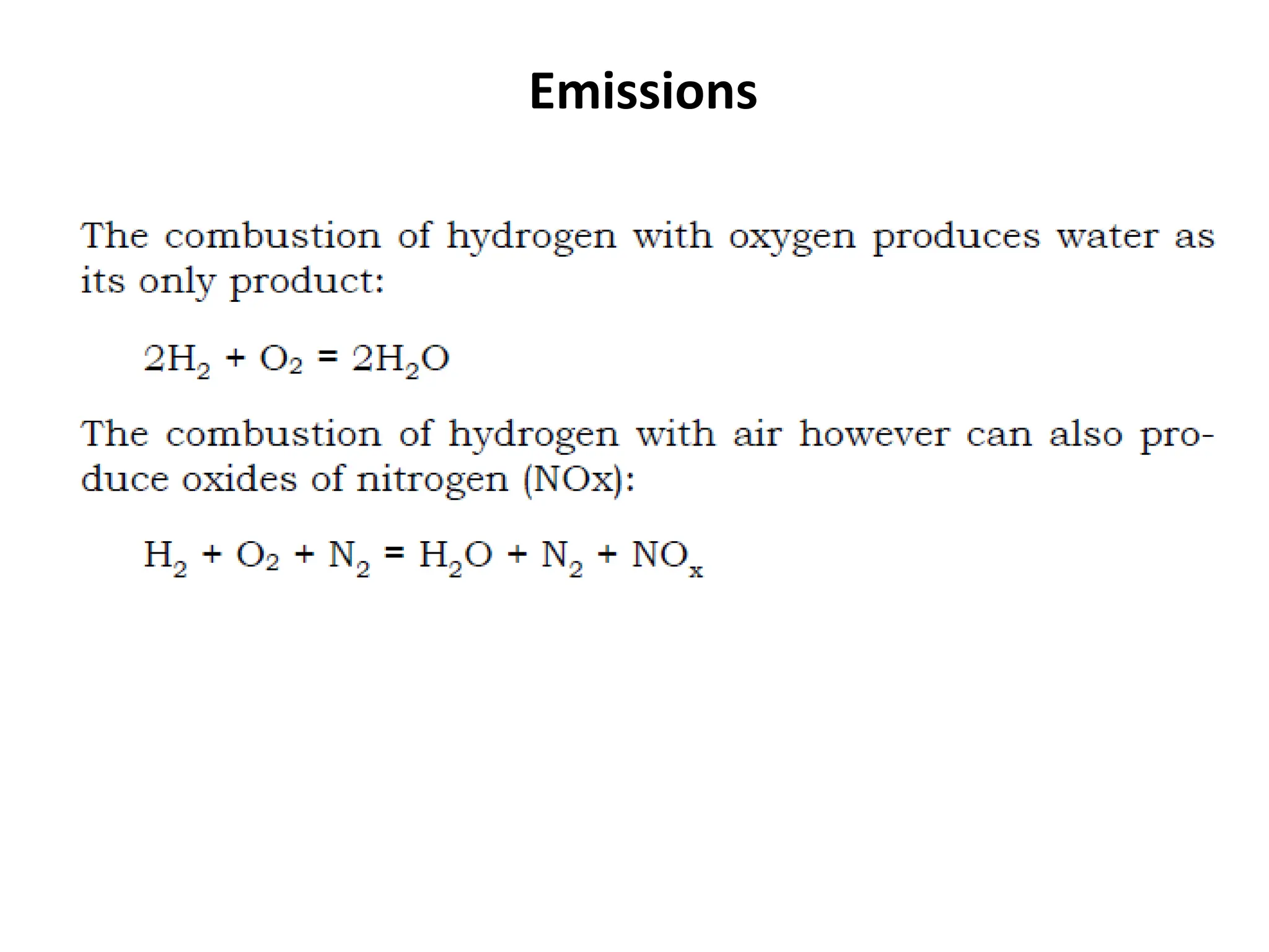 Emissions
 