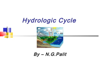 By – N.G.Palit
Hydrologic Cycle
 