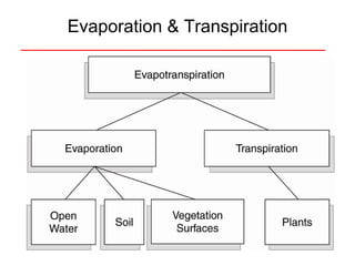 Fig. 4.1 Evaporation & Transpiration 