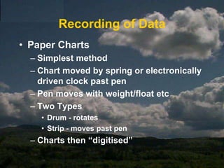 Types of variablesRanked:not measured but ranked (often subjectively) by their magnitudee.g. degree of damage from none to highAttributes:qualitative variables with no magnitude scalee.g. position