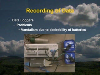 Sources of uncertaintyMeasurement error:difference between two measurements due to measuring device, human error etc.Sampling error:difference between two measurements due to natural variabilityNeed for replicate measurements