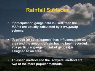 Measured Gauge Accuracy(Un)avoidable ErrorsEquipment failureObserver error Avoidable ErrorsSiteAspect - parallel to groundObstructionsHeight - splashingSurroundsWind