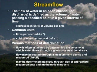 E=Ppt - percolation through the lysimeterPrinciples of a LysimeterA tank filled with soil is weighted on a scale.The difference in weight between the beginning and the end of the day indicates how much water was lost during the day, or, how much water the crop used.At midnight (or some standard time)water tank below the lysimeter is filled with water that can be used for irrigation during the day. ie no weight change as a result of irrigation during the day.