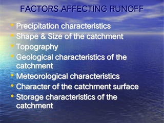 Hydrology in water resources engineering and its impact | PDF