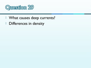 


What causes deep currents?
Differences in density

 