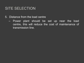 Hydrology & Site Selection of Hydro Power Plant | PPTX