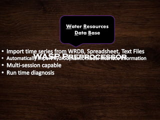 Water Resources
Data Base
 