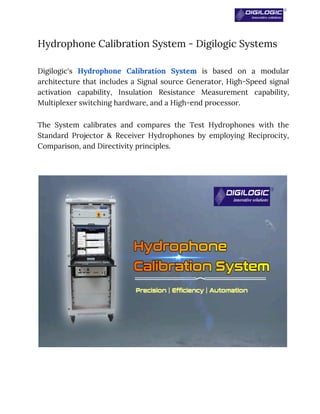 Hydrophone Calibration System _ Digilogic Systems | PDF