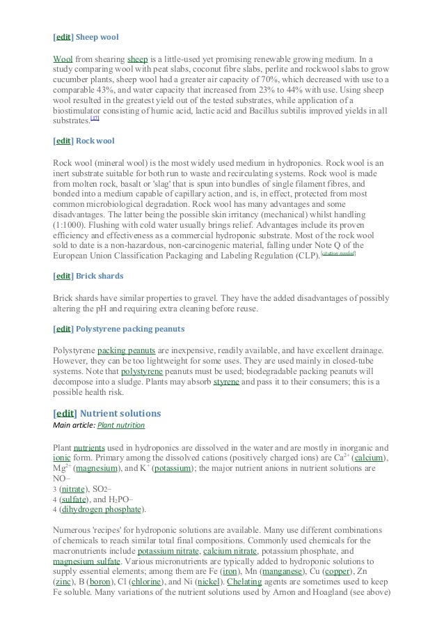 Hydroponics reflection paper image