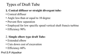 Draft Tube Types Hydropower engineering practical | PDF